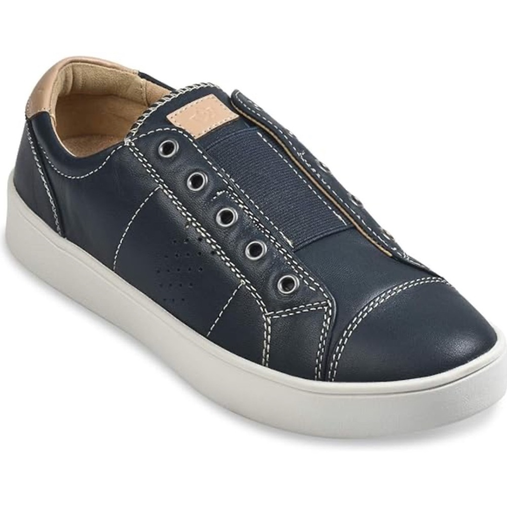 Navy Blue Spenco Malibu Slip-On Sneakers